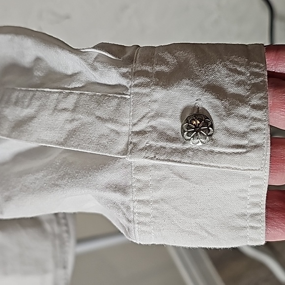 VTG Wrangler Blouse Top Shirt Button Down Longsleeve Horse Sunset Western L - Picture 12 of 16